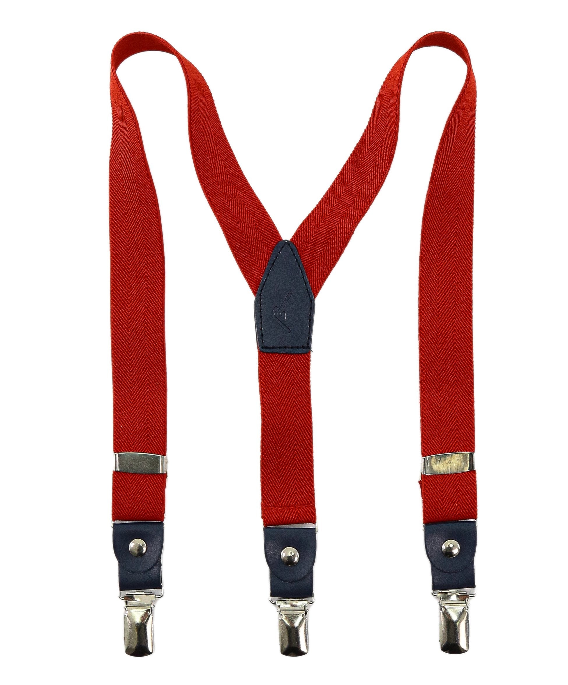 Boys Adjustable Y-Shape Suspenders - Red