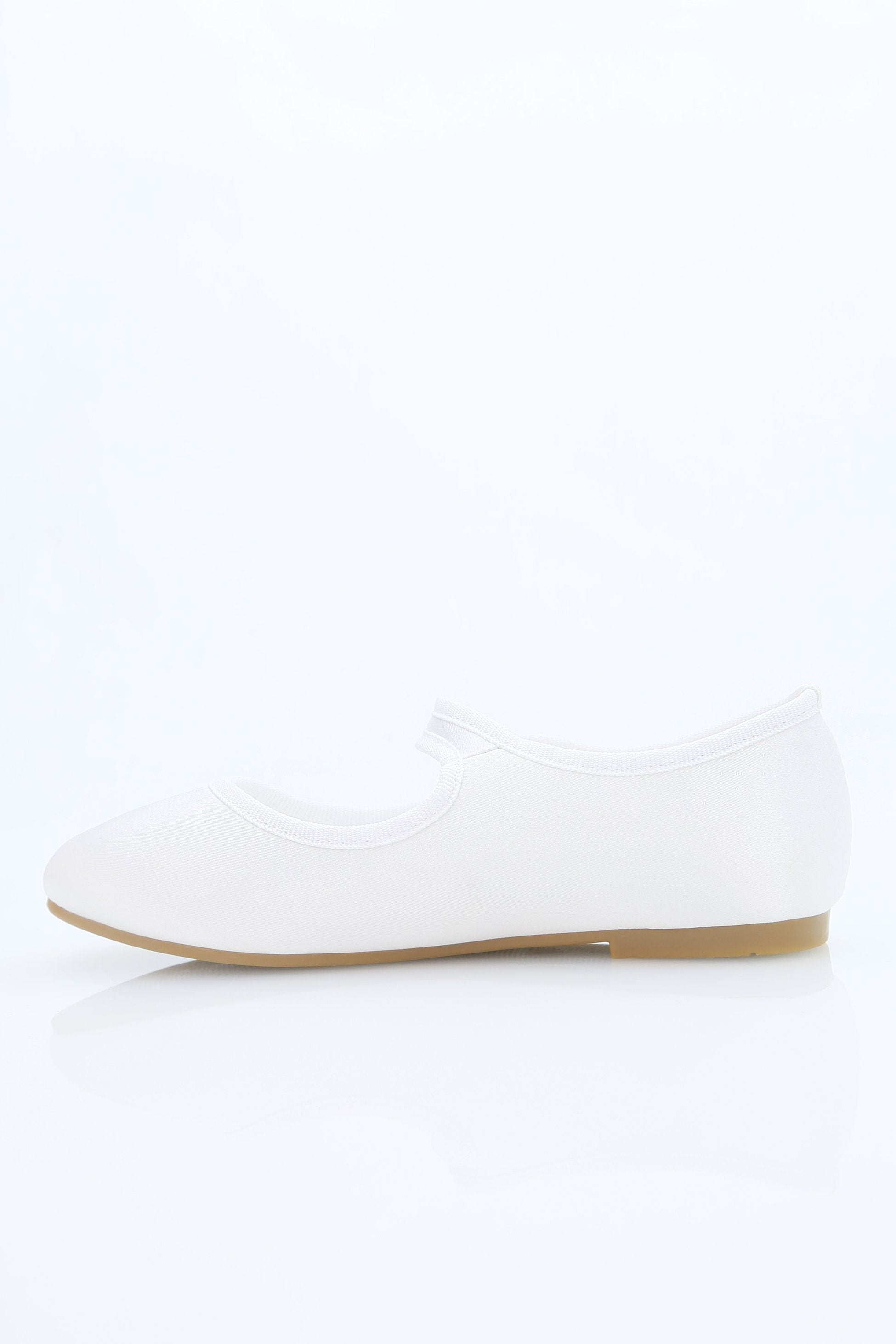 Chaussures de communion en satin Mary Jane pour filles - HANA - Blanc