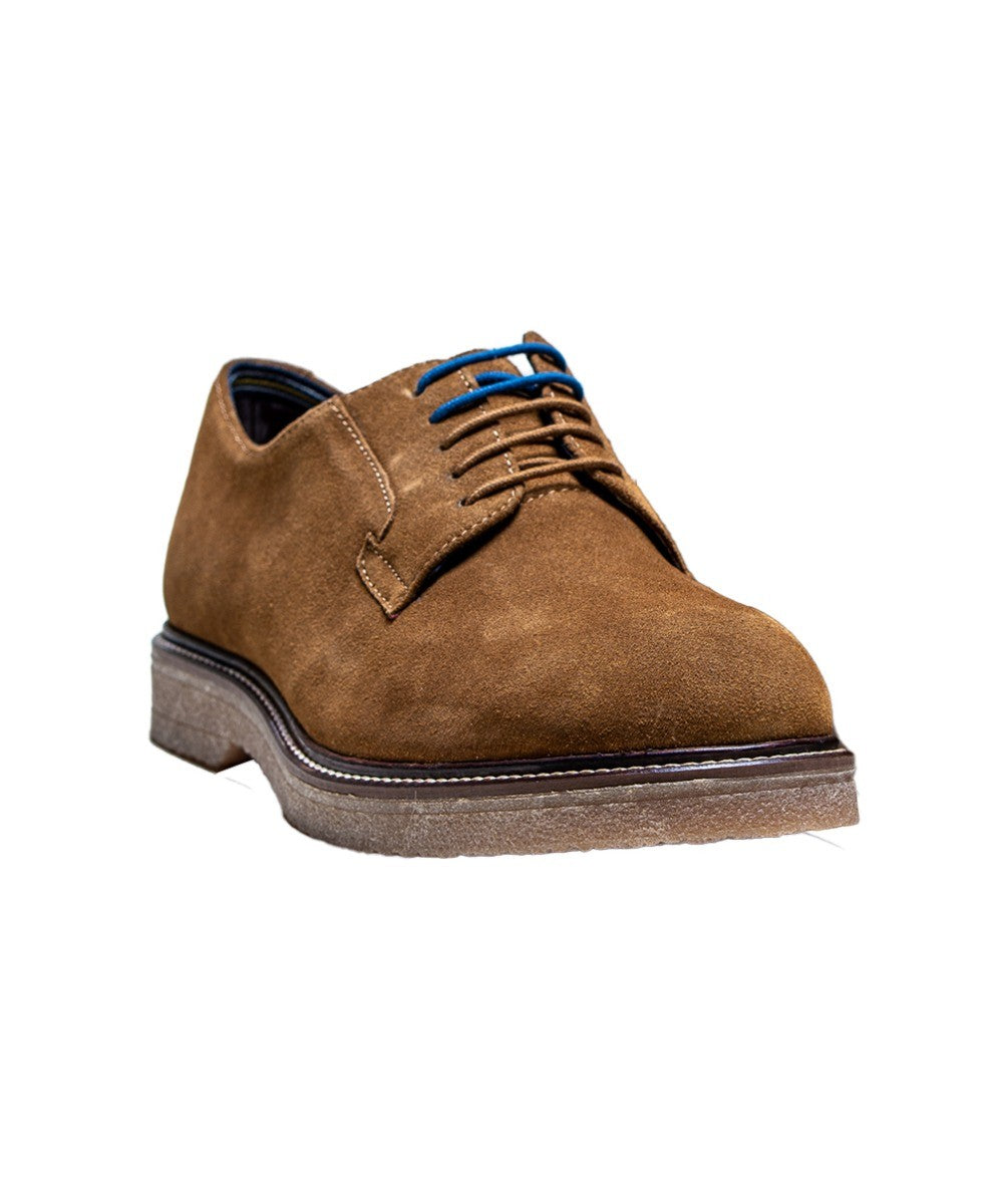 Chaussures en suède à lacets pour hommes - RICHMOND - Marron Tan