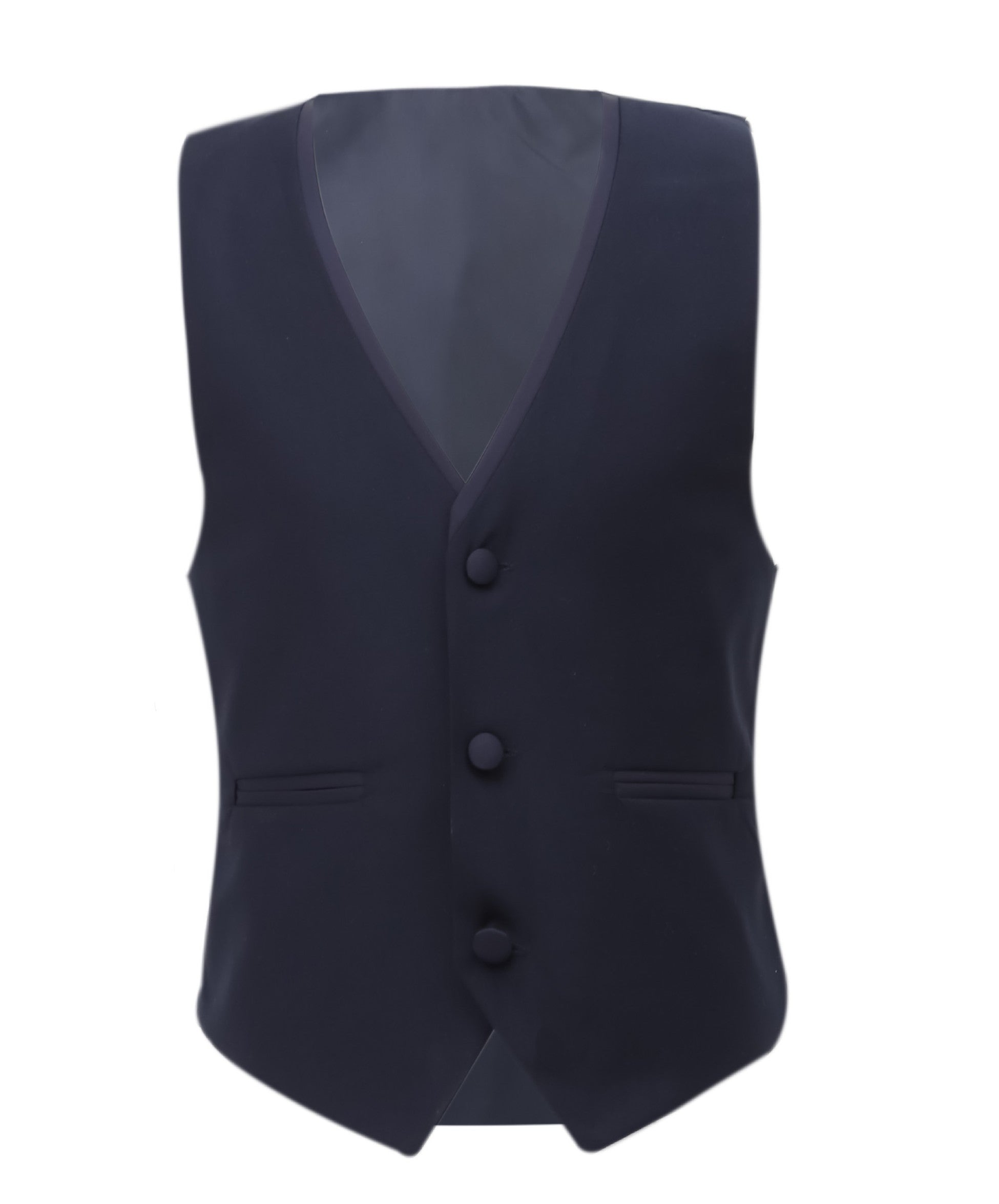 Ensemble Costume de Smoking à Passepoil Slim Fit pour Garçons - Bleu Marine