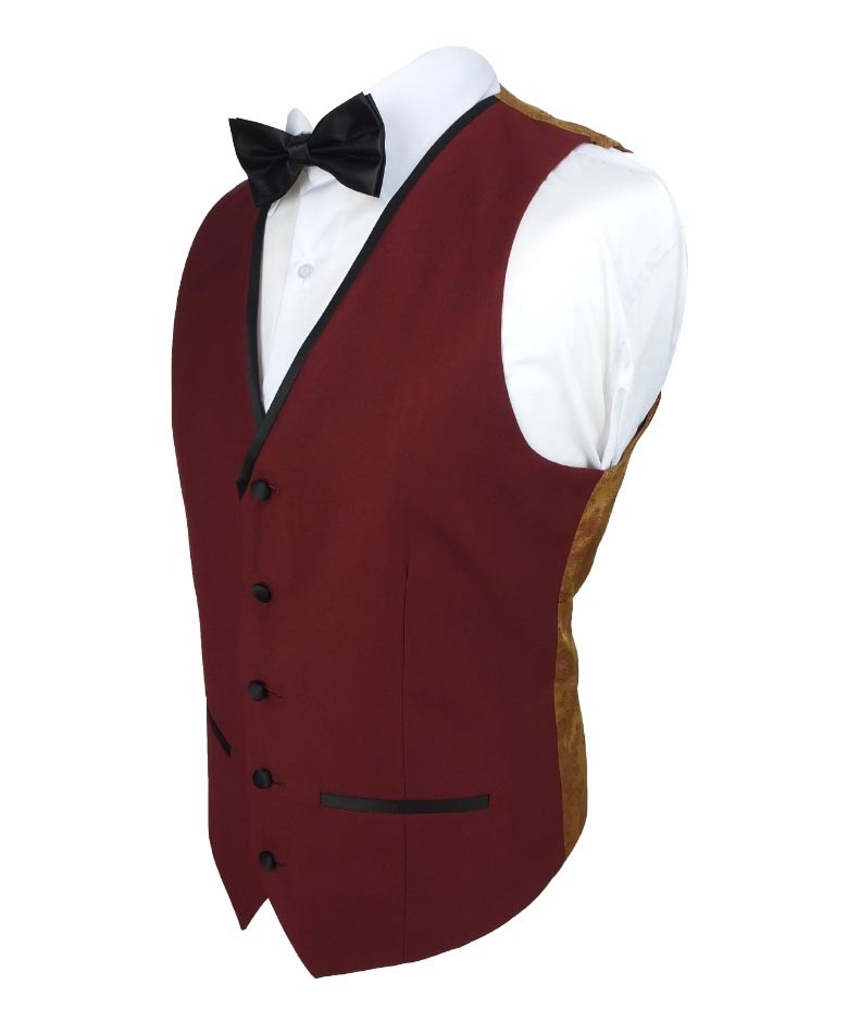 Costume de dîner en smoking bourgogne pour hommes - REGENT - Bourgogne