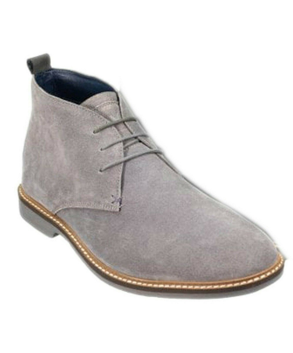 Bottes en Daim pour Homme - SAHARA - Gris Clair