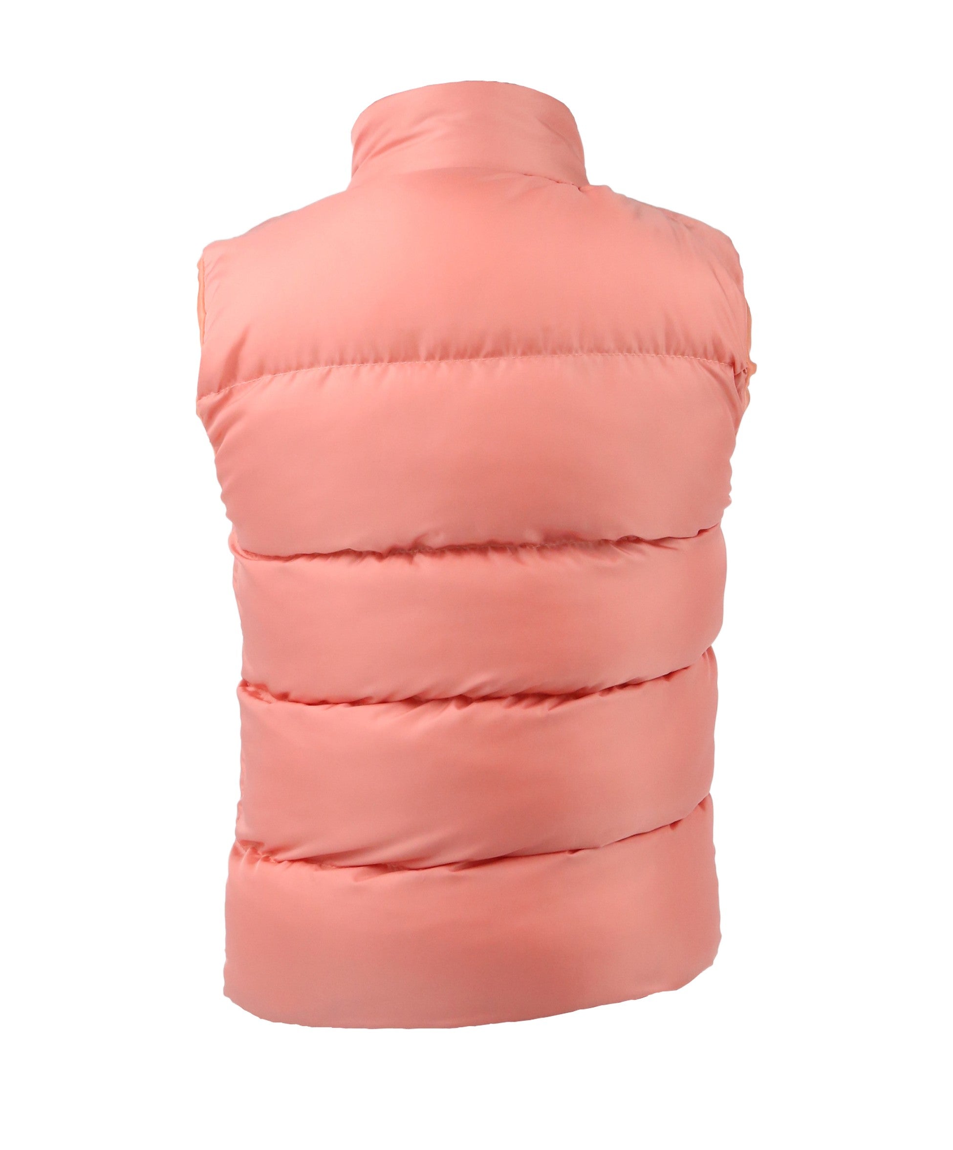 Girls Sleeveless Padded Puffer Gilet - Pink