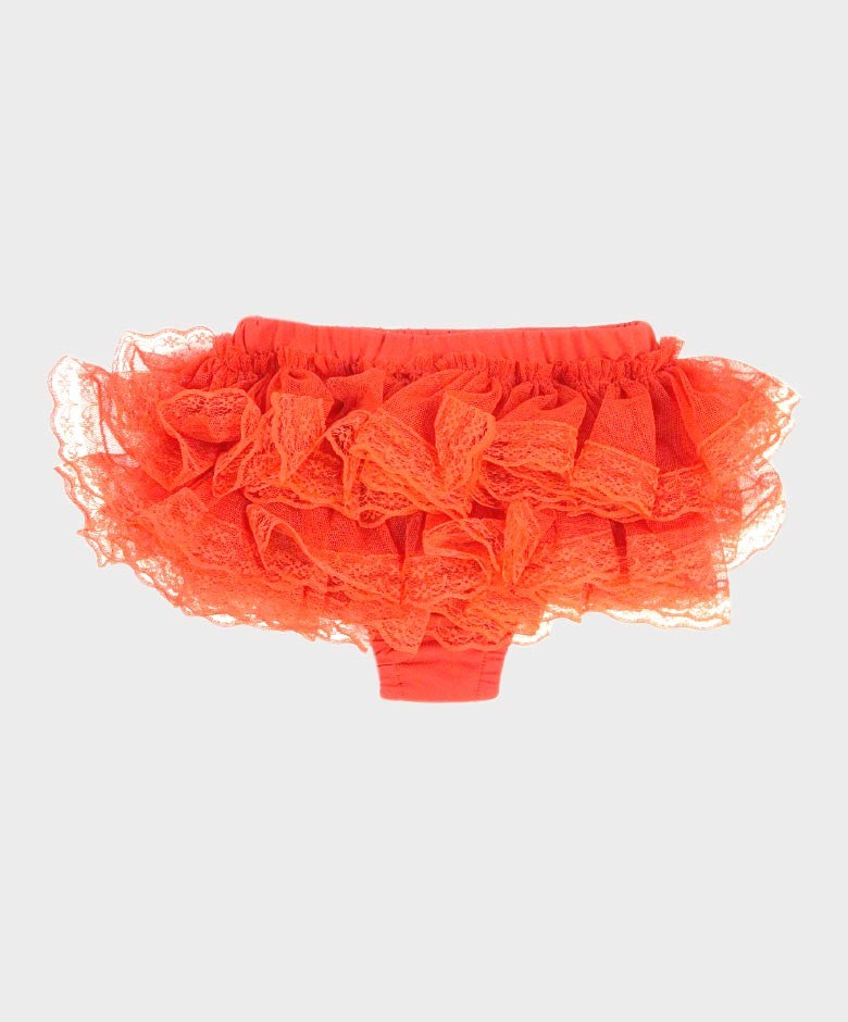 Bloomers en Dentelle à Volants pour Fillettes - Rouge