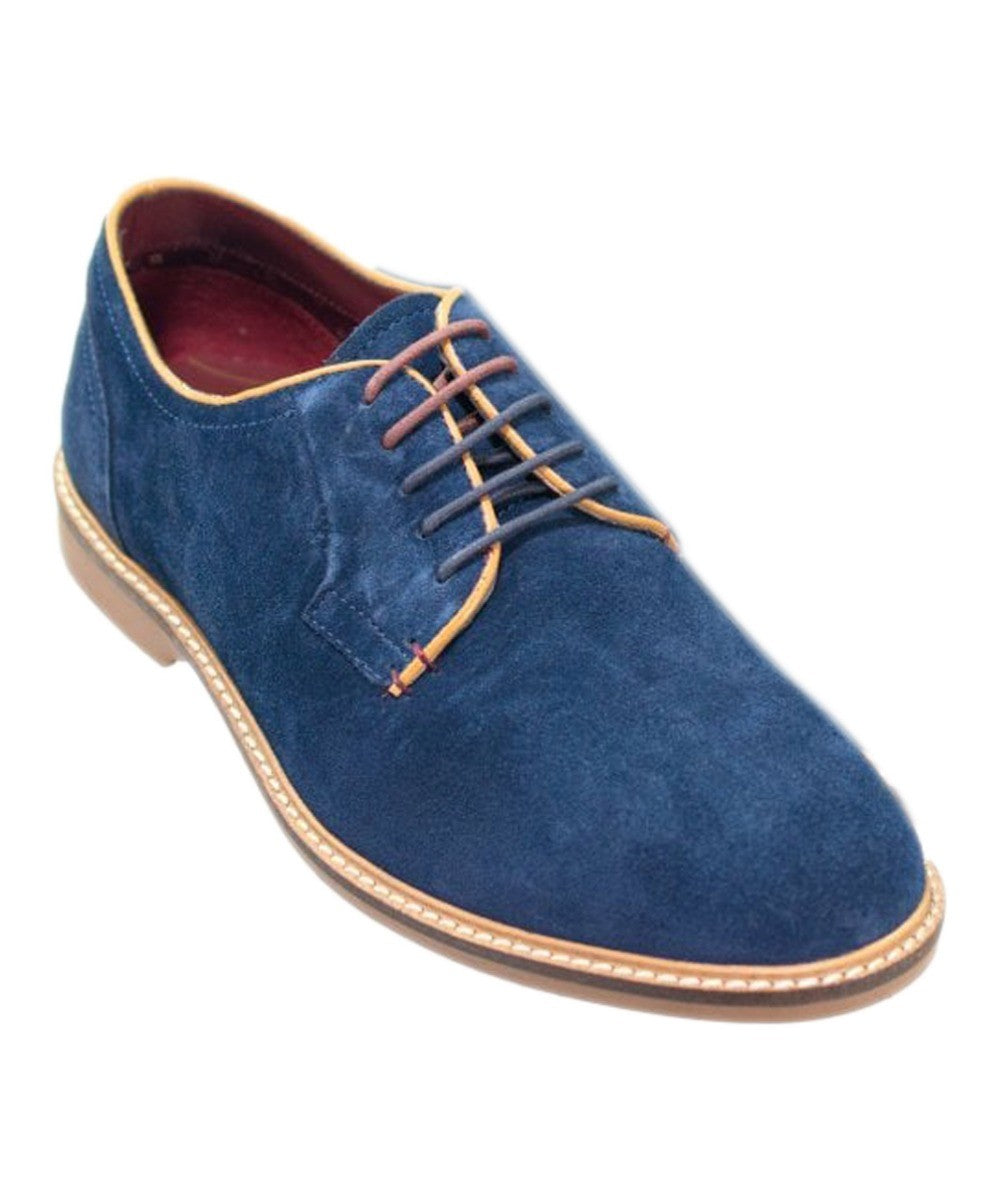 Herren Schnürsenkel Derby Schuhe - GOBI - Marineblau