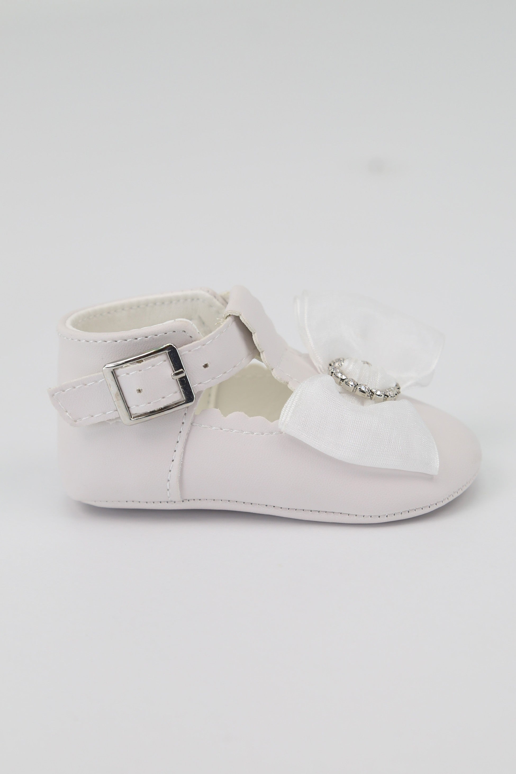 Baby Mädchen Strass Taufschuhe - MILLIE - Weiß