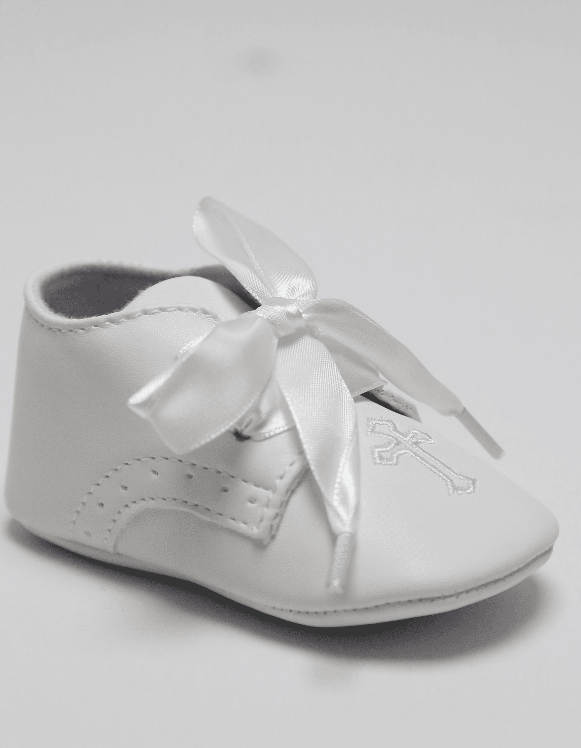 Unisex Christening Baby Pre-Walkers Shoes - 912 - White