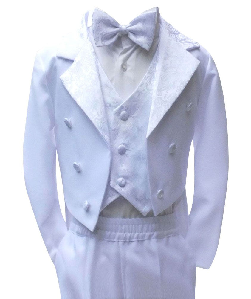 Ensemble Costume de Queue Tuxedo pour Garçons - Blanc