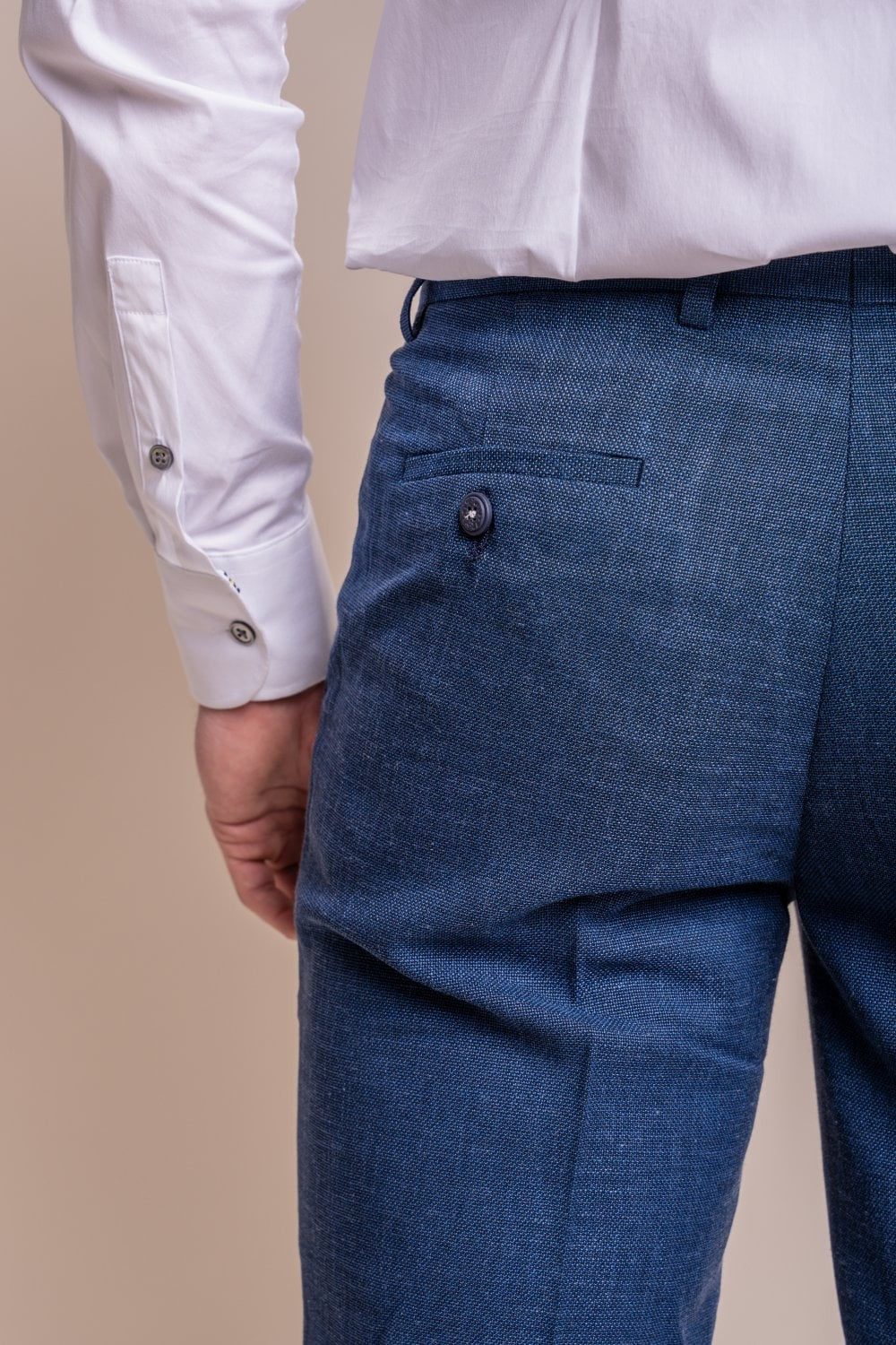 Pantalon formel ajusté pour hommes - MIAMI - Bleu