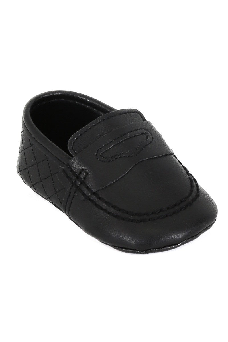 Baby Jungen Slip-On Vorläufer Moccasin - Schwarz