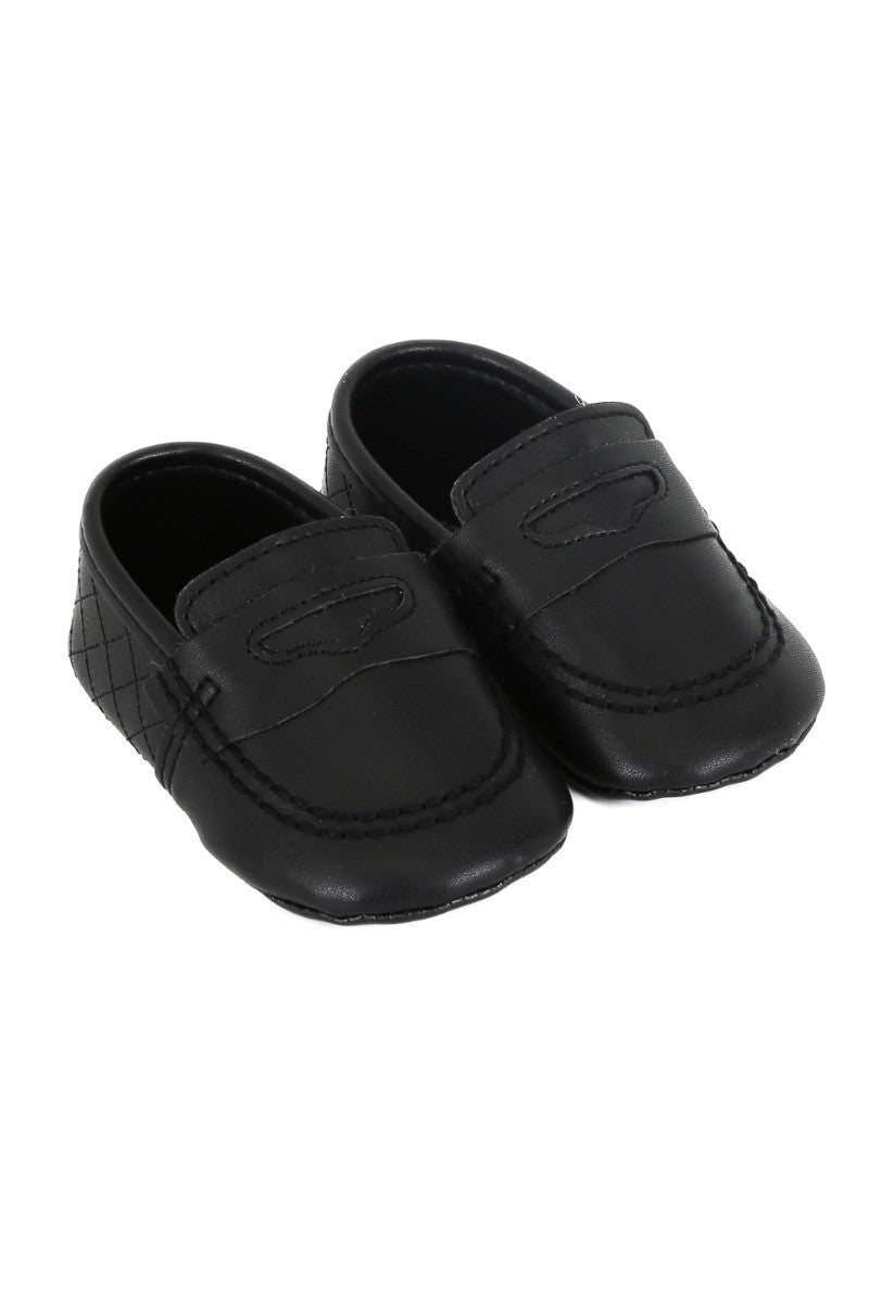 Baby Jungen Slip-On Vorläufer Moccasin - Schwarz