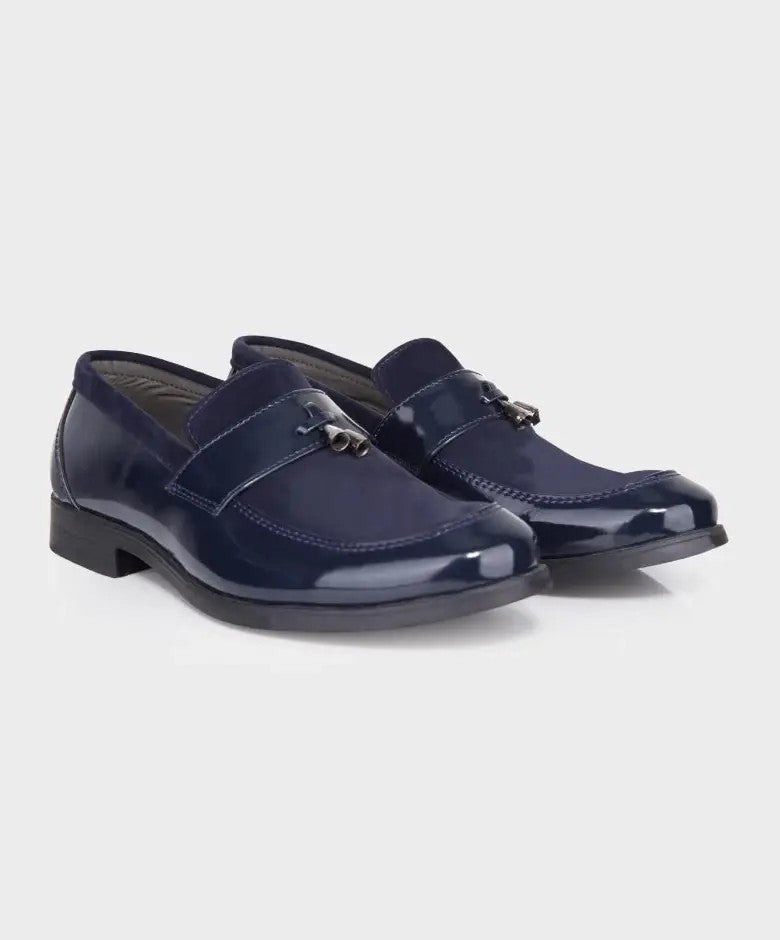 Baby Jungen & Jungen Leder und Wildleder Slip-On Formelle Quasten Loafers - Navyblau