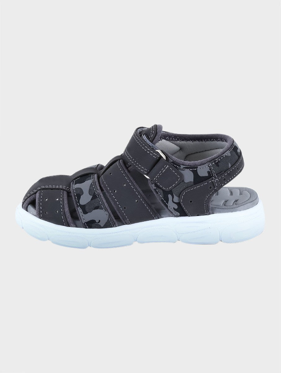 Jungen Casual Trekking Sommersandalen - Grau