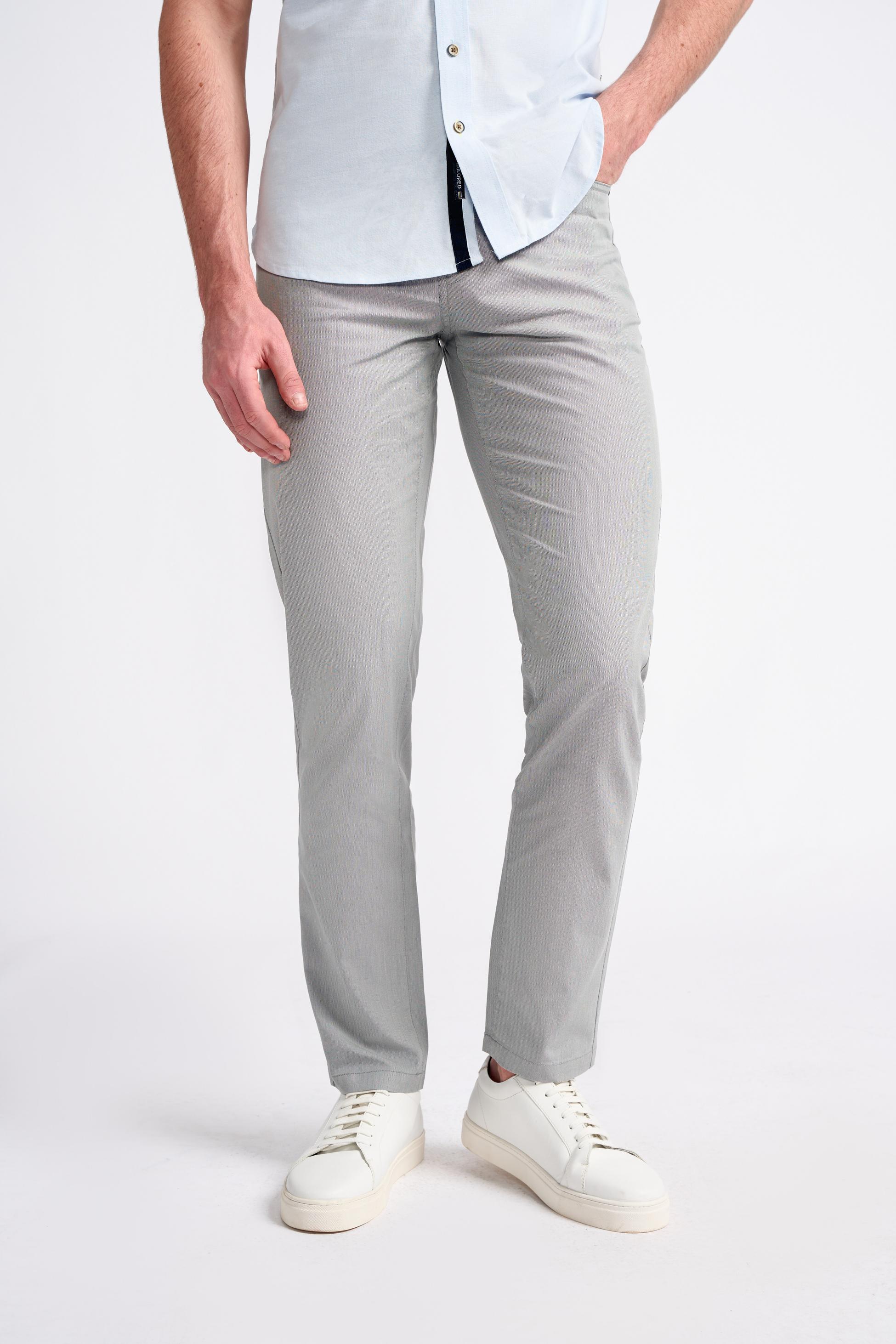 Pantalon Chino en Coton Coupe Jean pour Homme - DALTON - Gris