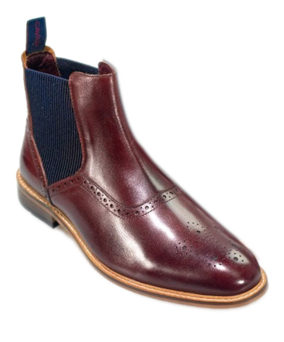 Bottes MORIARTY BURGANDY de Cavani Footwear - Bordeaux