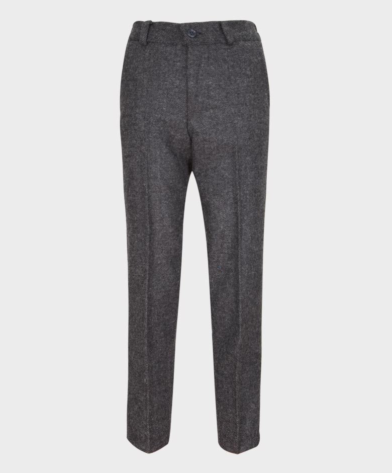 Pantalon en Chevrons Gris Tailored Fit pour Garçons - GEORGE - Gris Foncé