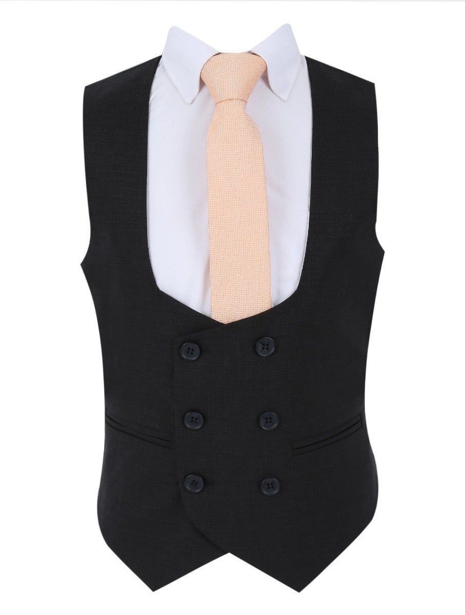 Boys Slim Fit  Black Suit - Alvarez - Black