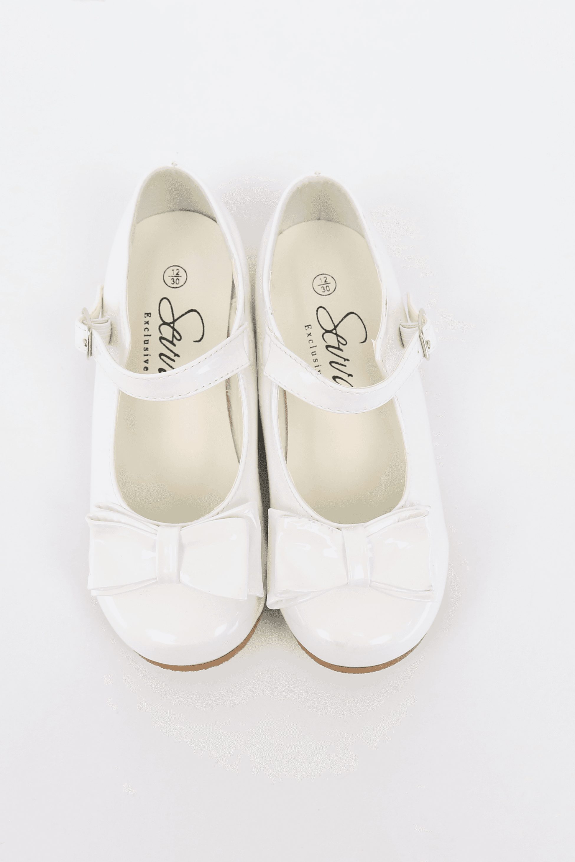 Chaussures Mary Jane Vernies avec Nœud pour Filles - LIYA - Blanc