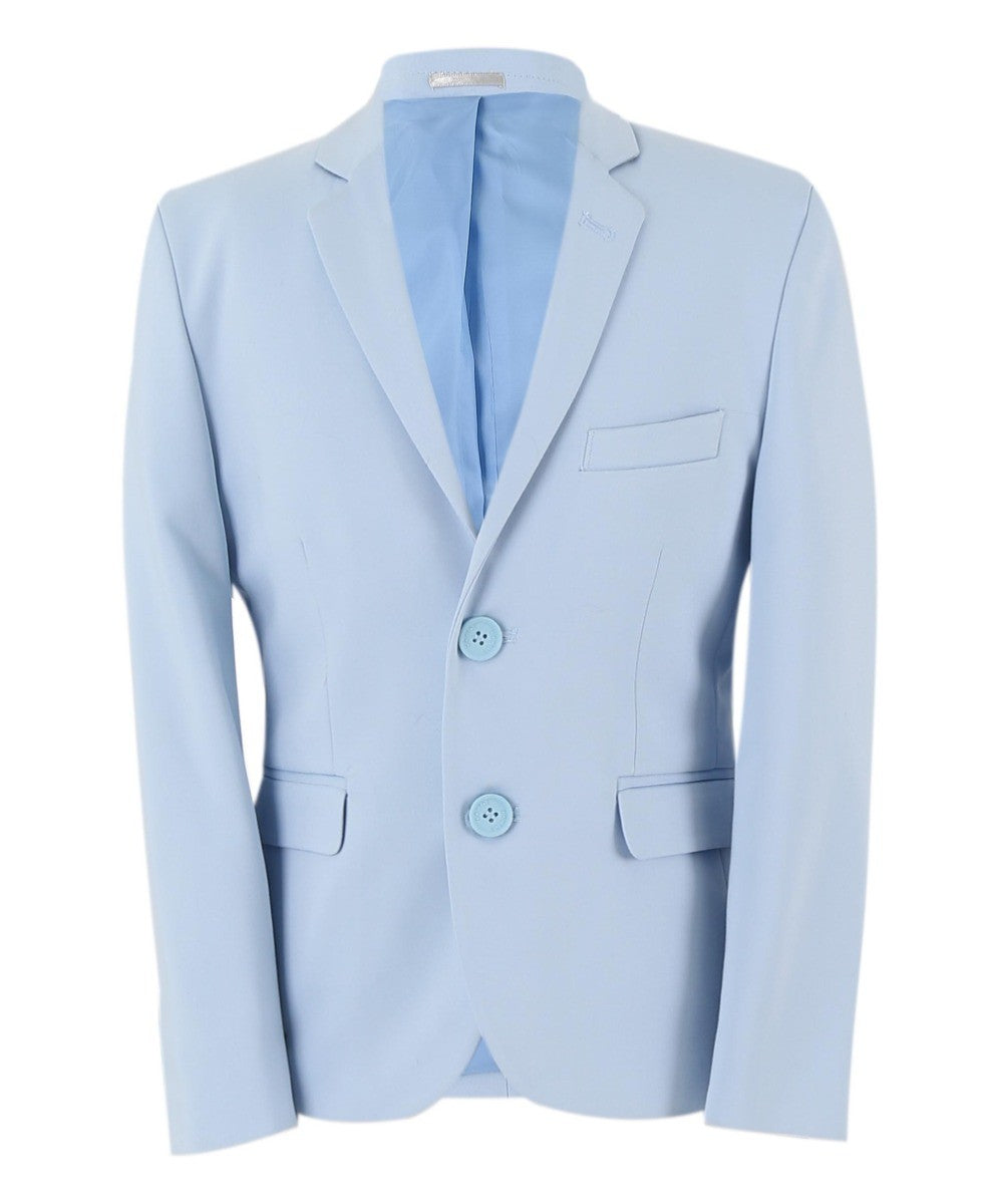 Jungen Slim Fit Formeller Blazer - KANE - Babyblau