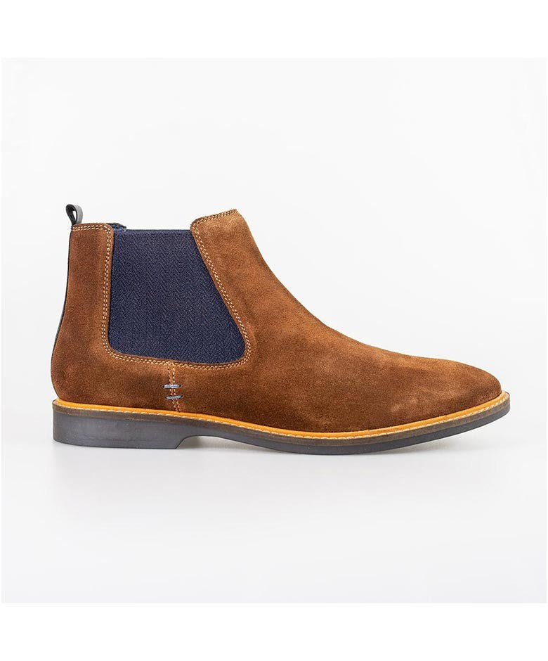 Herren Slip-On Chelsea Boots - ARIZONA - Cognacbraun