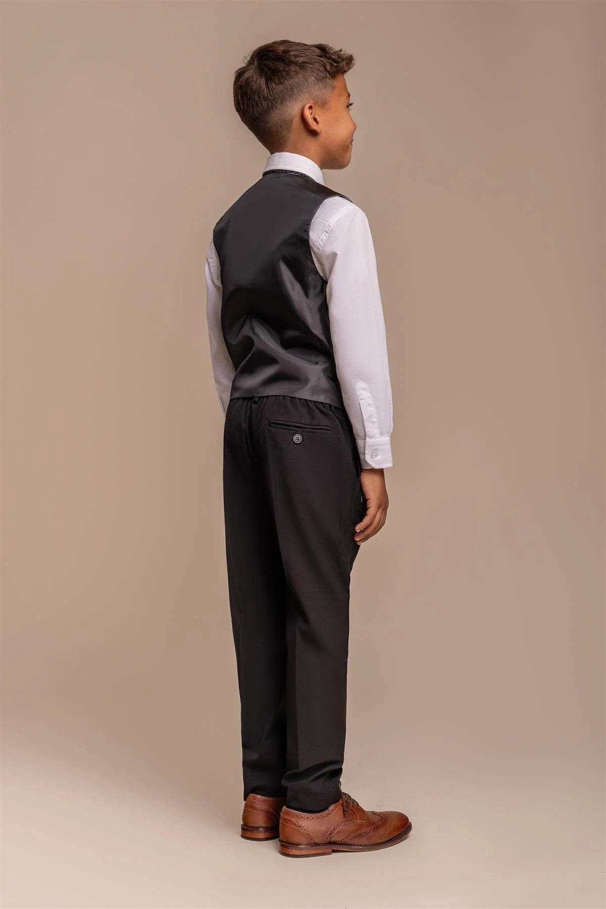 Costume Formel Slim Fit Noir pour Garçons - MARCO - Noir