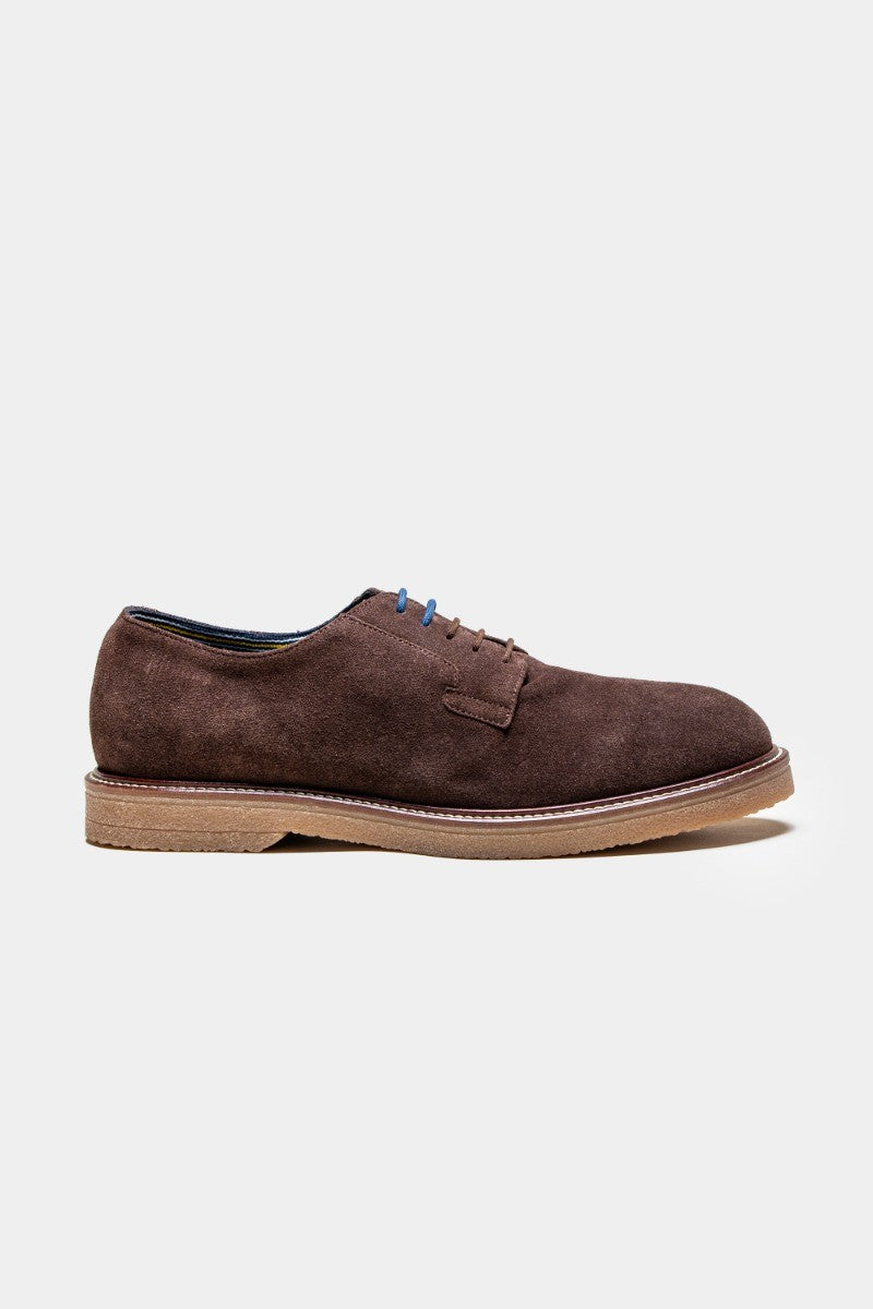 Chaussures en suède à lacets pour hommes - RICHMOND - Marron