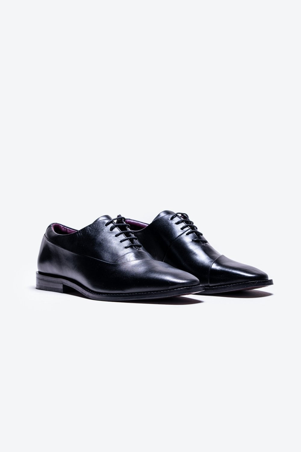 Herren Echtleder Oxford Schuhe - SEVILLE - Schwarz