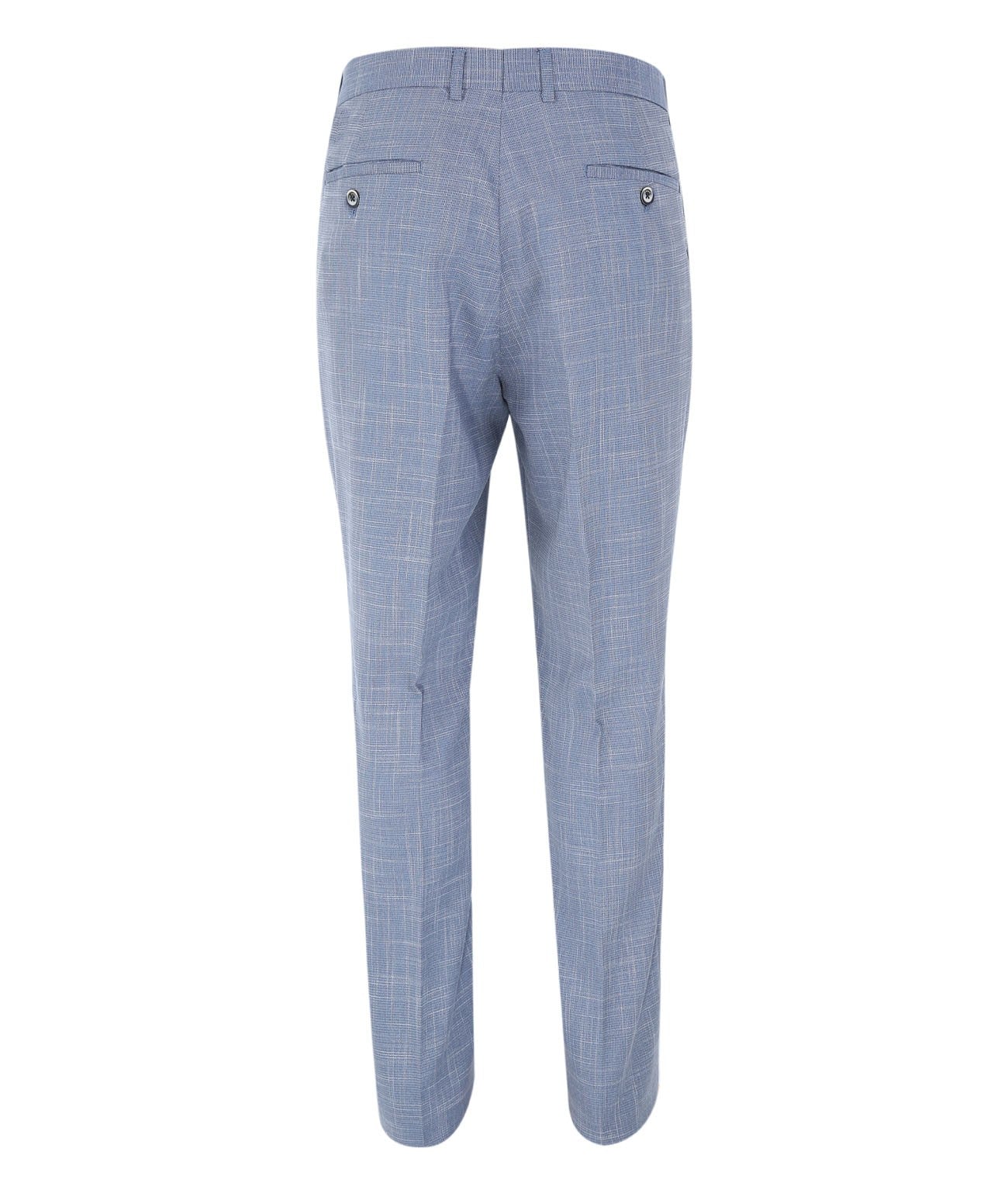 Pantalon à Motif Check Slim Fit pour Homme - COLT ICE - Bleu Clair