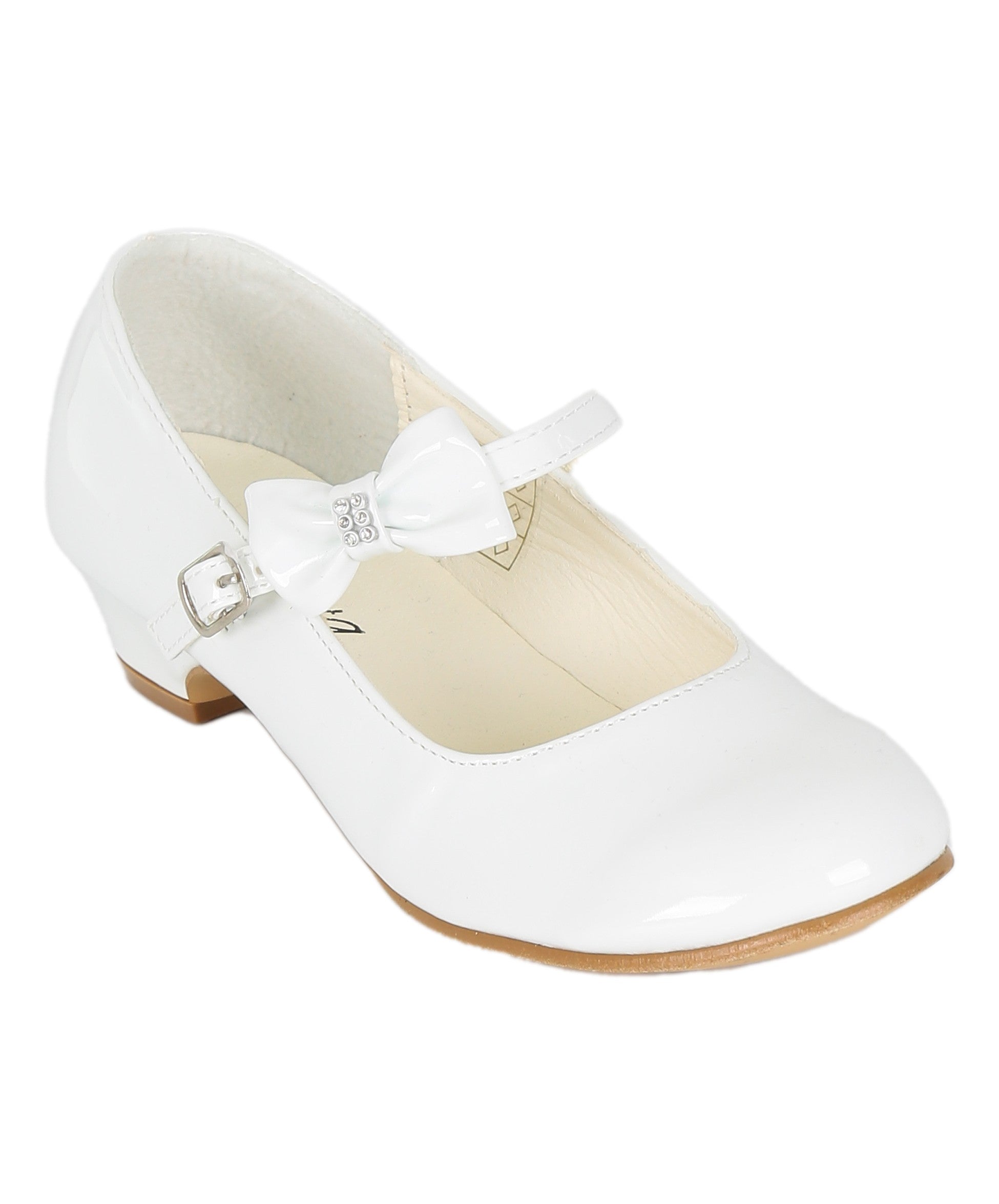 Chaussures Mary Jane à Talon Moyen Vernies pour Filles - DANIELLE - Blanc