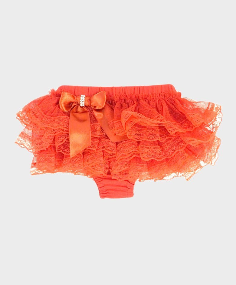 Bloomers en Dentelle à Volants pour Fillettes - Rouge