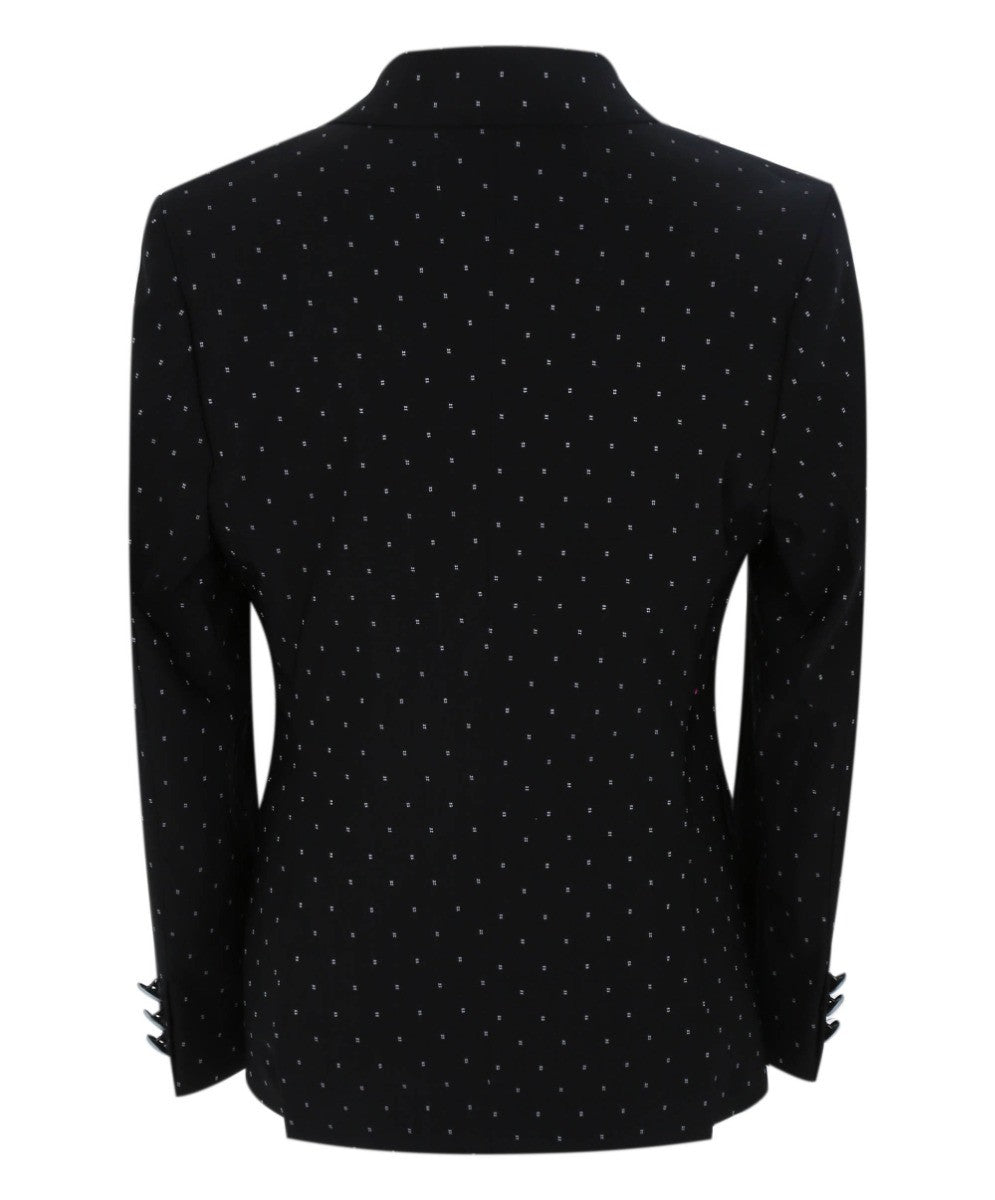 Costume à Pois Slim Fit Noir pour Garçons - Avagadro - Noir