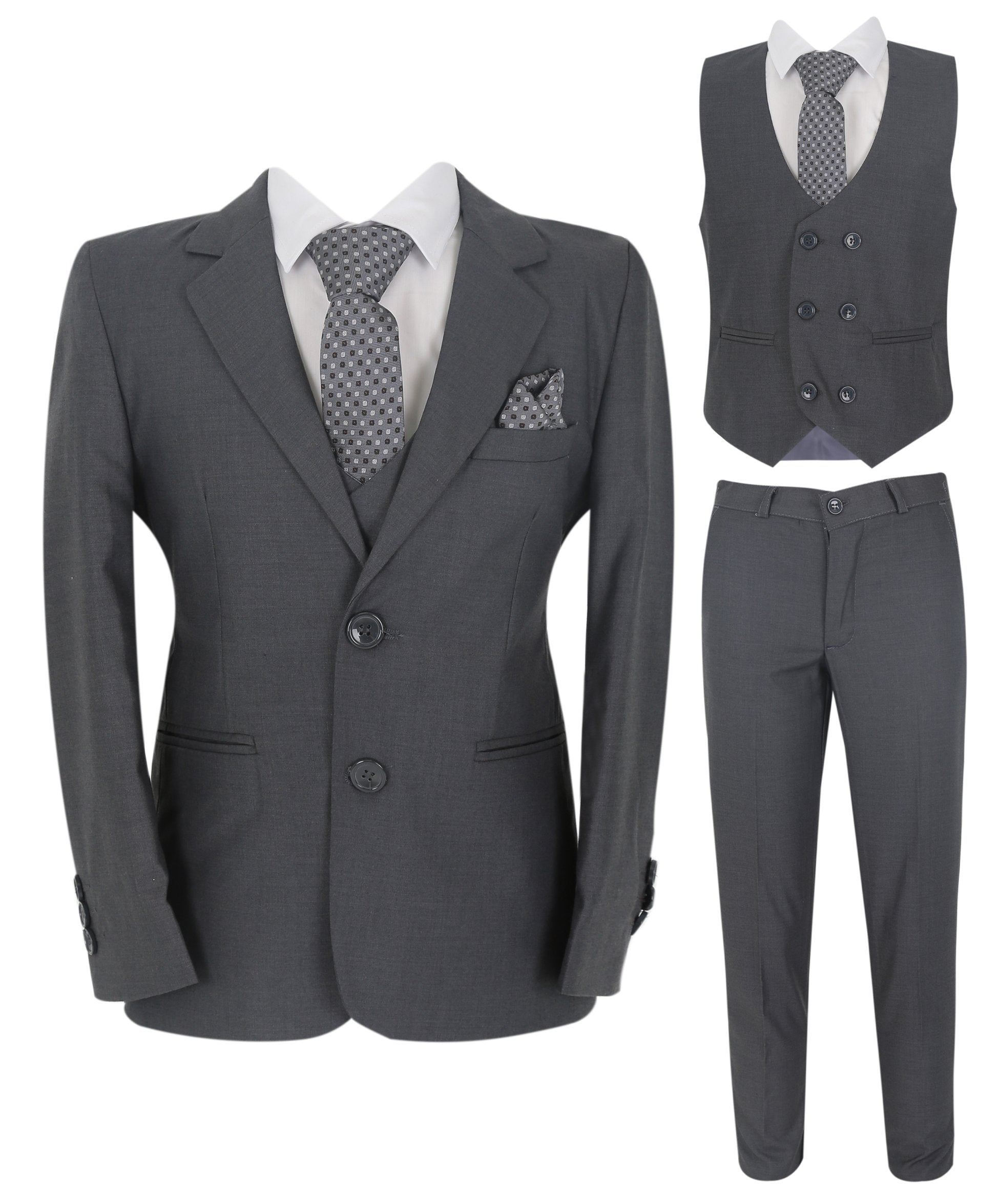 Ensemble Costume 7 Pièces Slim Fit pour Garçons - DAVID D.GREY