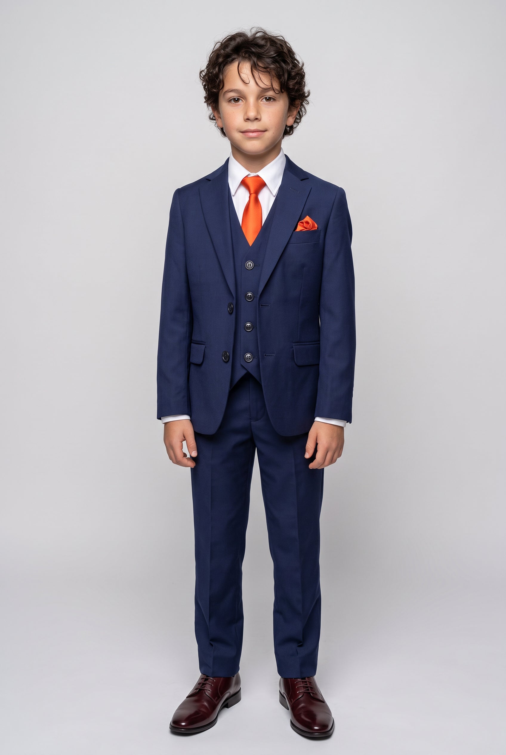 Jungen Slim Fit Formeller Blauer Anzug - Blau