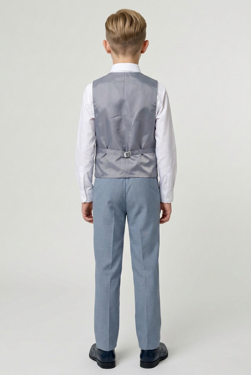 Ensemble gilet d'été 4 pièces pour garçon - Gris
